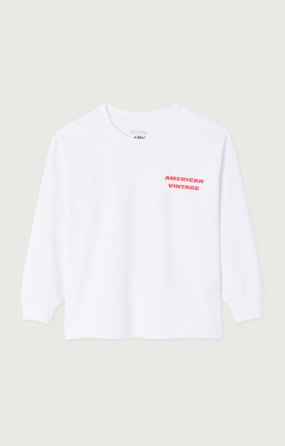 American Vintage Fizvalley longsleeve wit