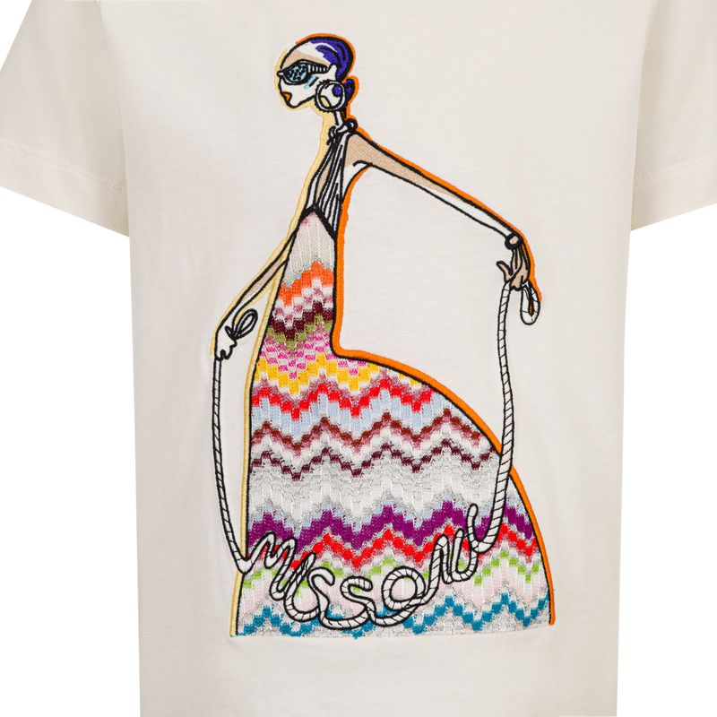 Missoni T-shirt MZ8A41 wit