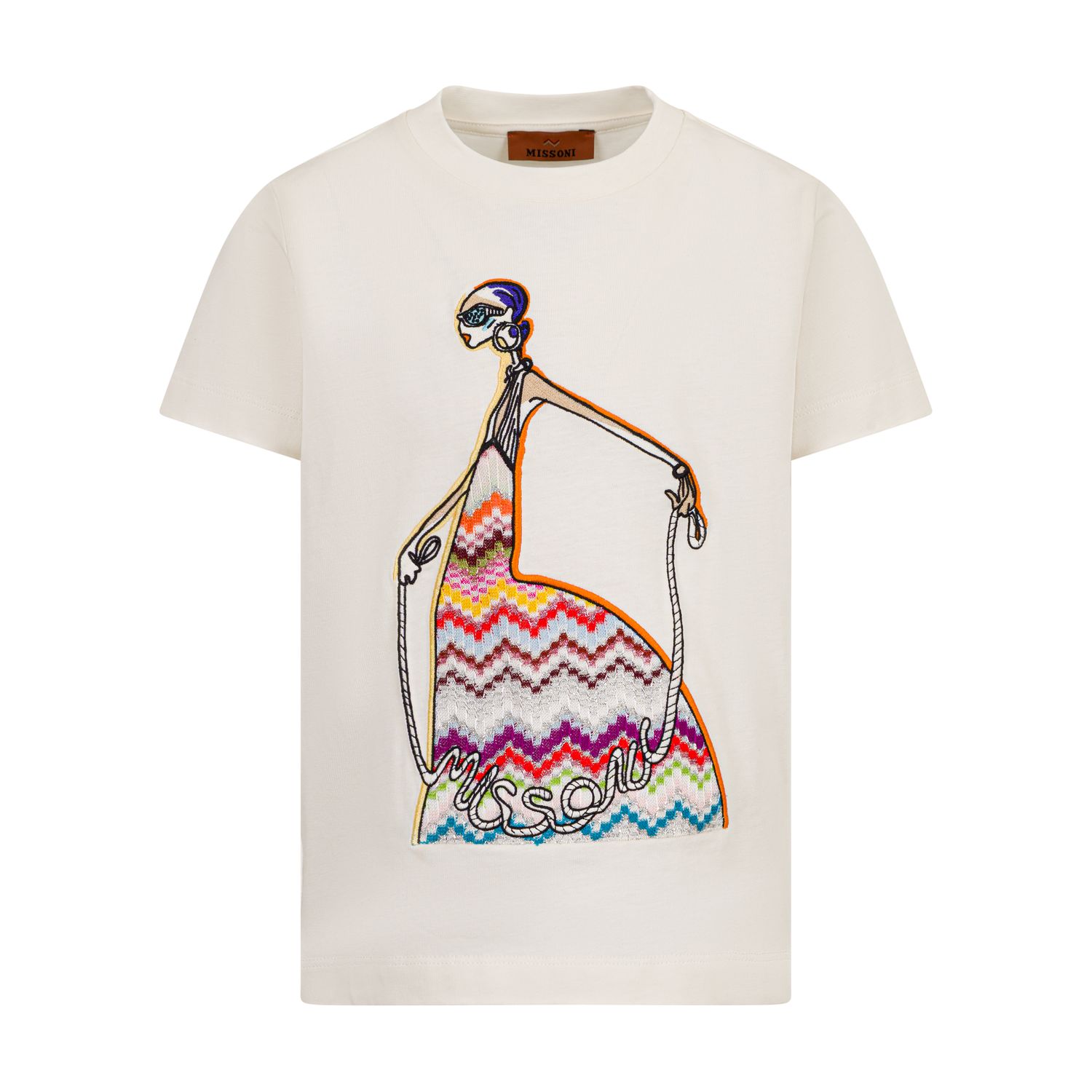 Missoni T-shirt MZ8A41 wit