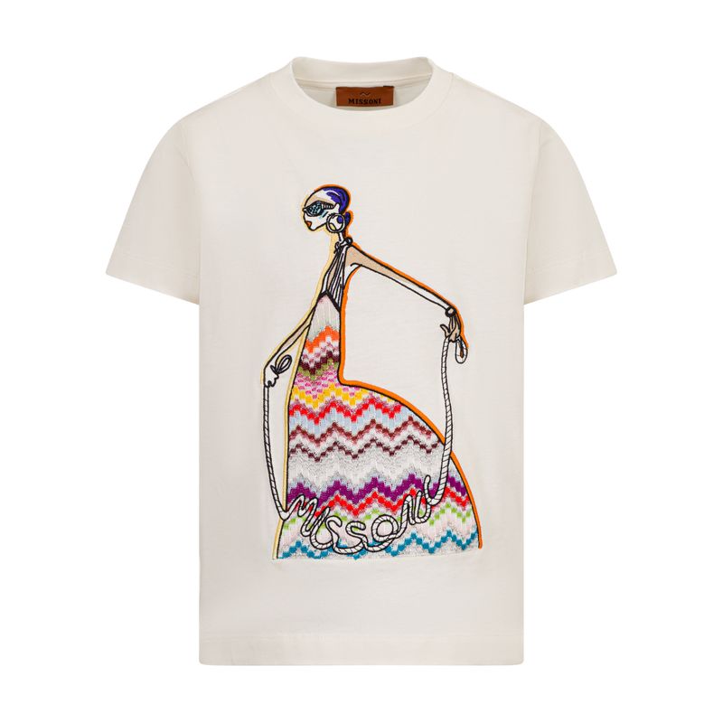 Missoni T-shirt MZ8A41 wit