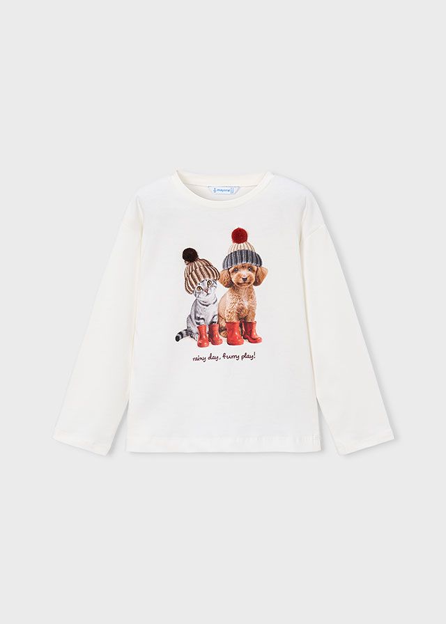 Mayoral T-shirt 4031 ecru