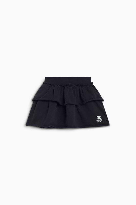 The New Society TNS logo skirt antraciet