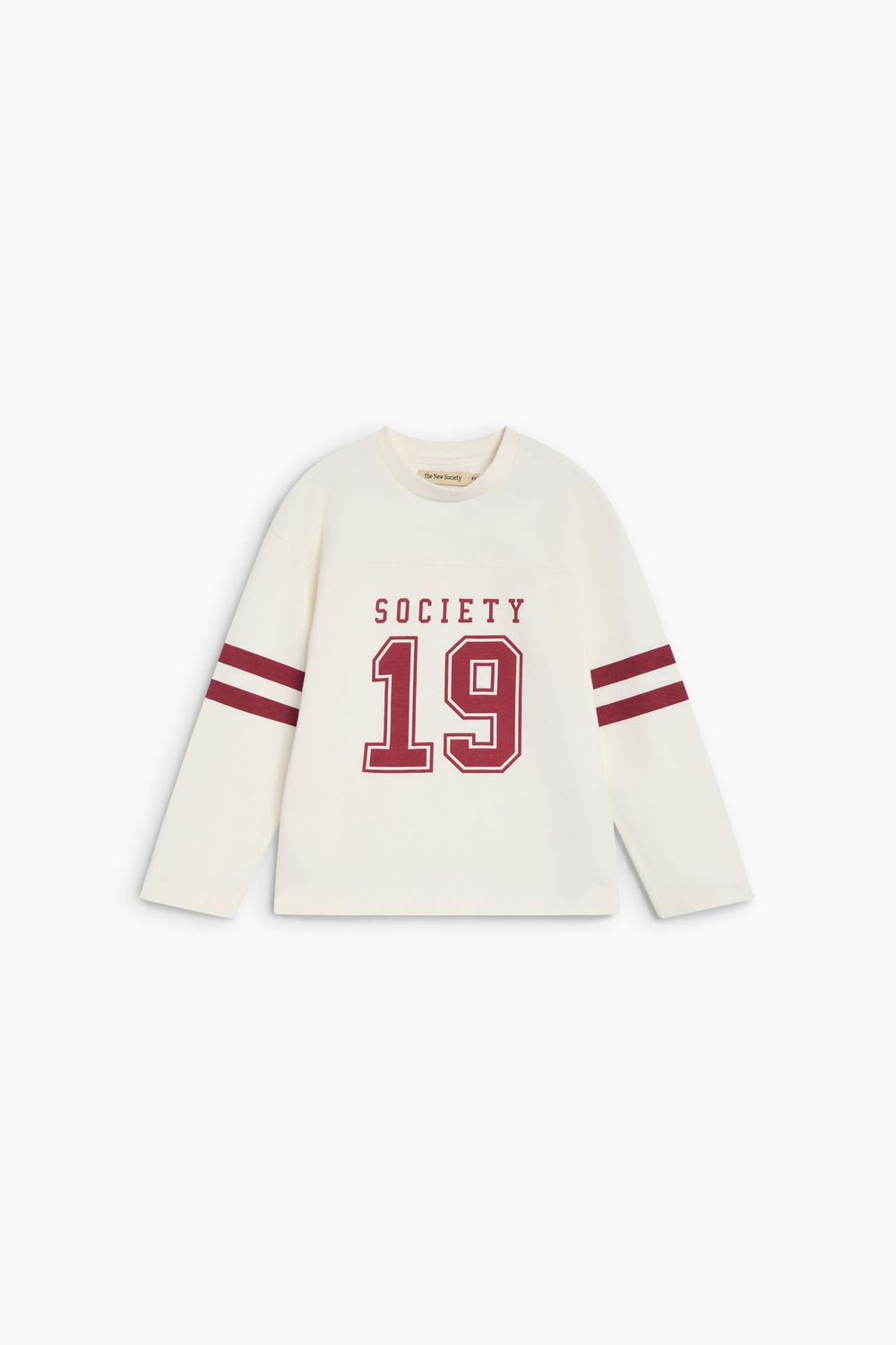 The New Society Gale t-shirt wit/rood