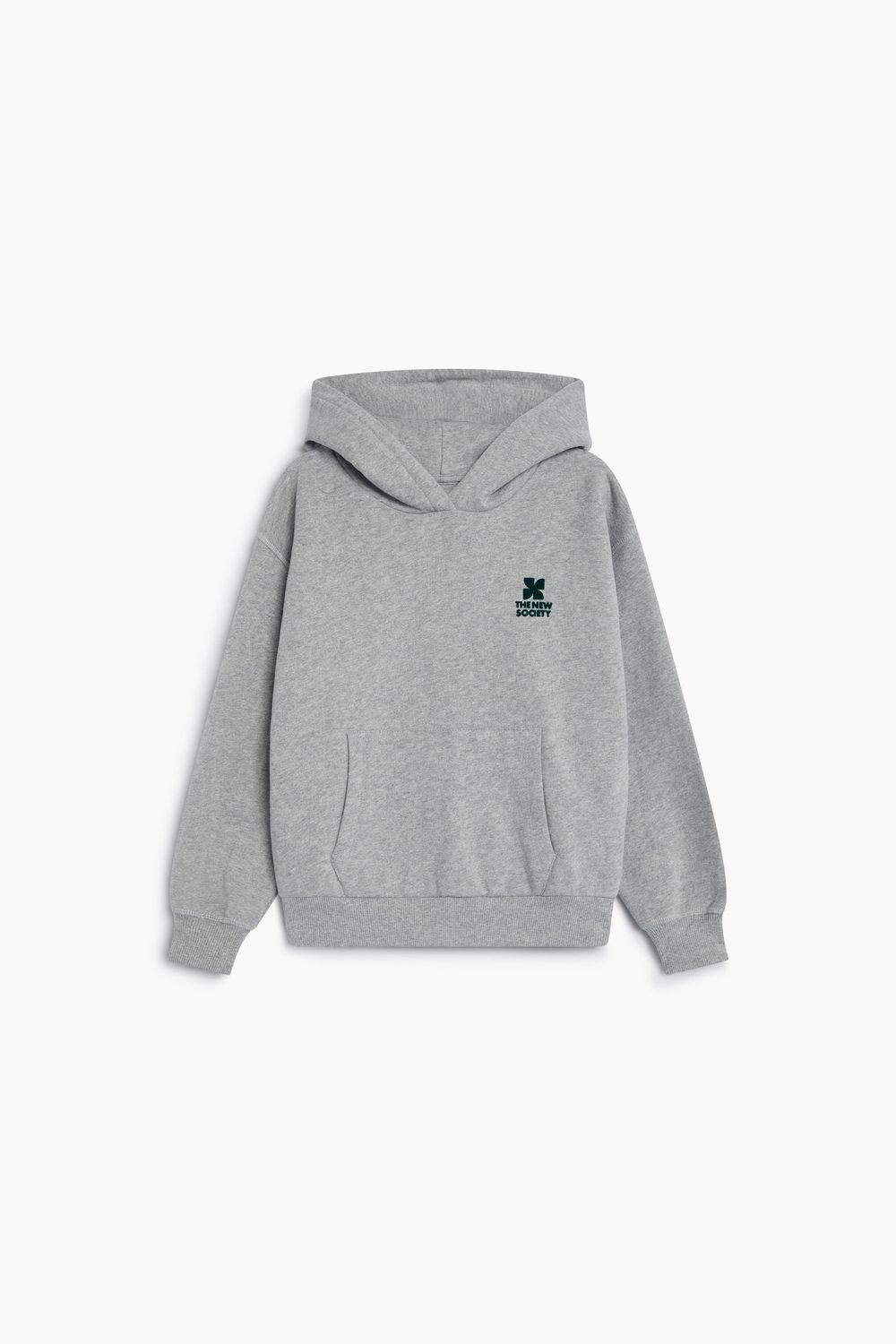 The New Society TNS logo hoodie grijs