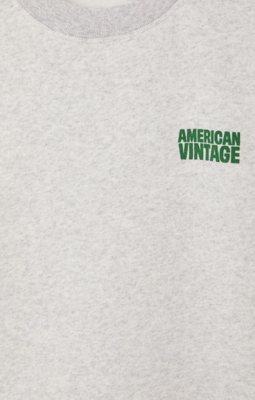 American Vintage Sweater Baptown grijs