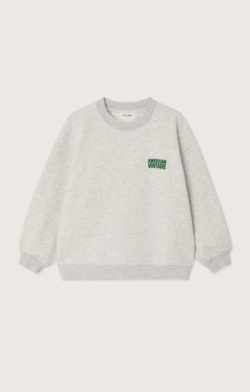 American Vintage Sweater Baptown grijs