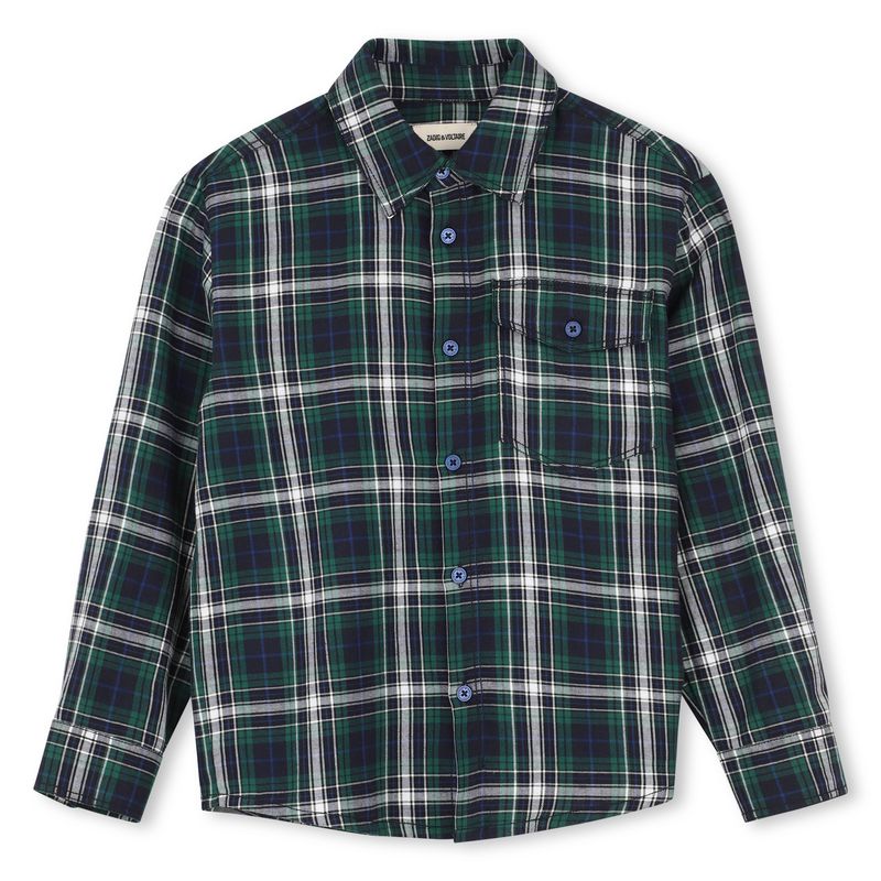Zadig et Voltaire Blouse X60855 groen/ruit