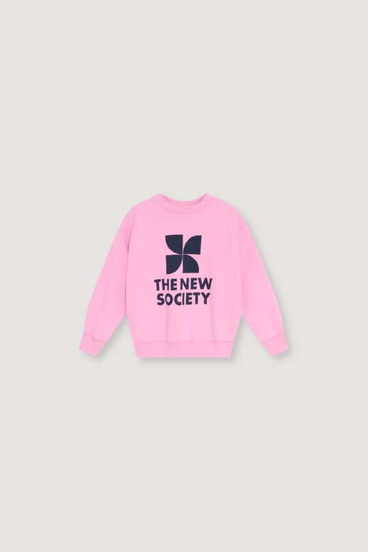 The New Society TNS logo Sweatshirt. roze