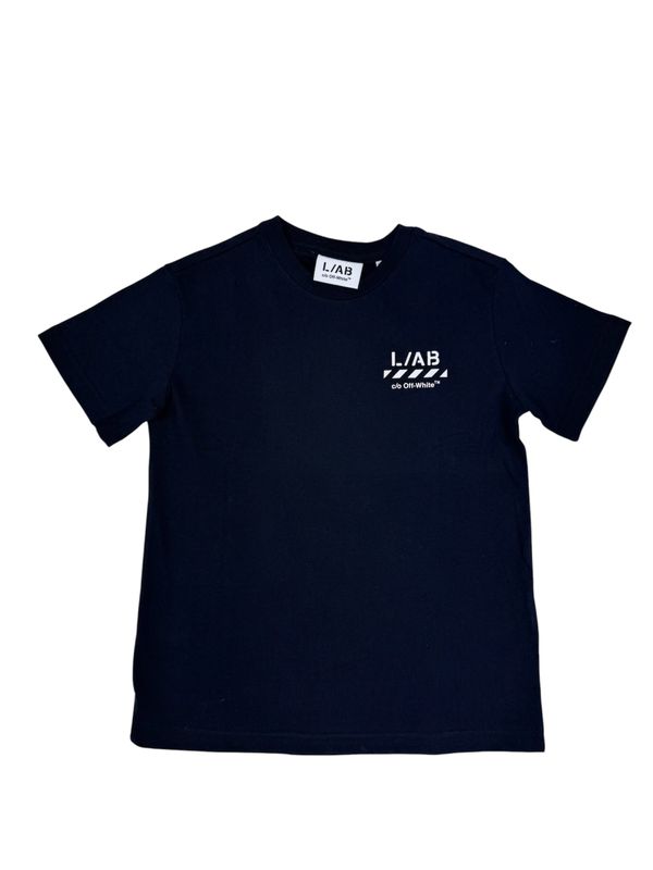 Lab OFF WHITE Diag SS Tee zwart