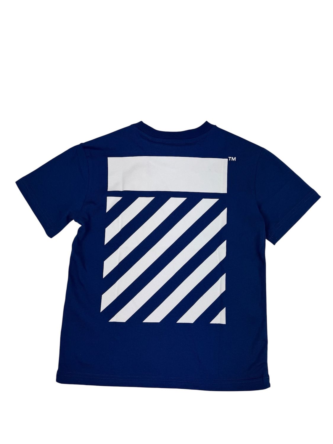 Lab OFF WHITE Diag SS Tee blauw