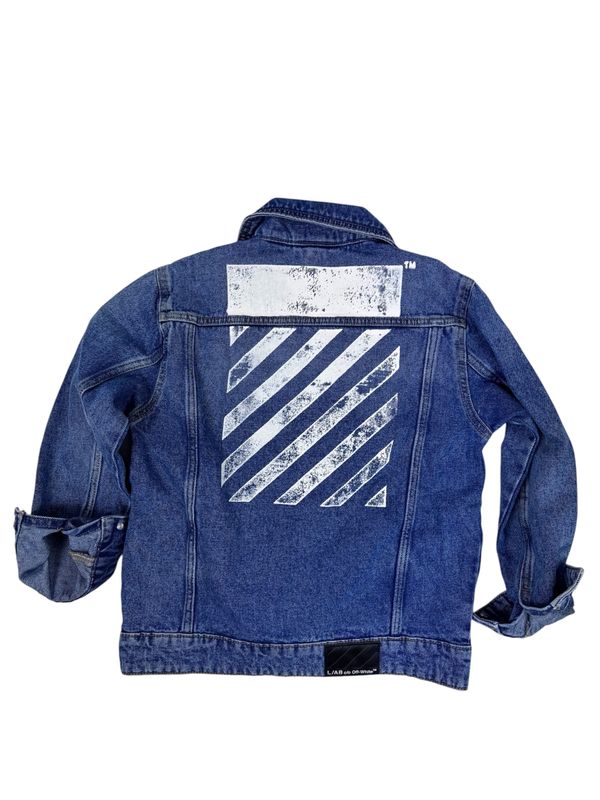 Lab OFF WHITE Diag regular denim j blauw