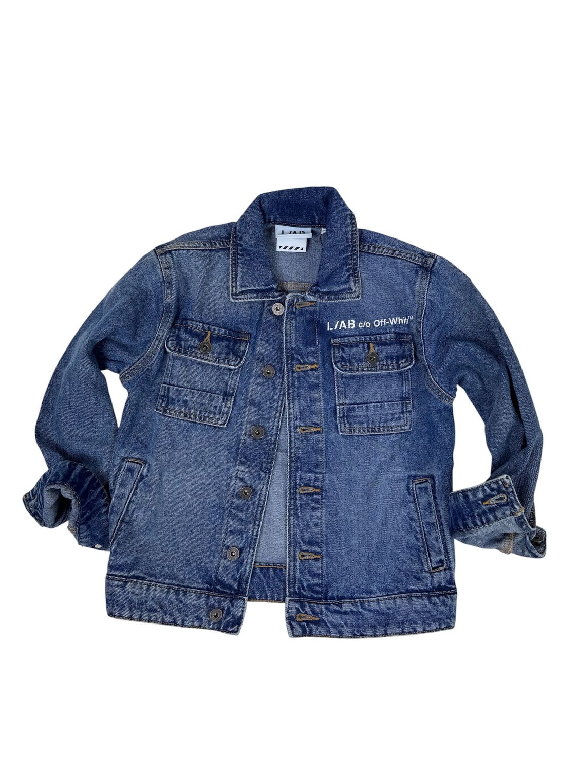 Lab OFF WHITE Diag regular denim j blauw