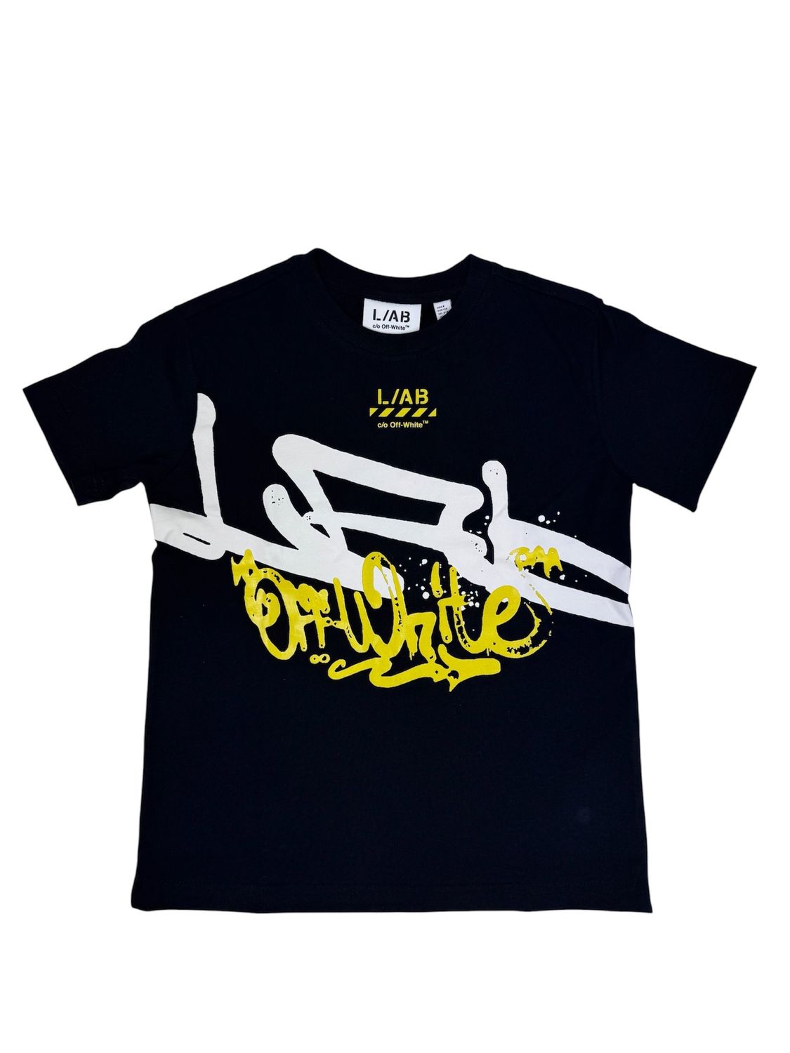 Lab OFF WHITE Graffiti ss Tee zwart