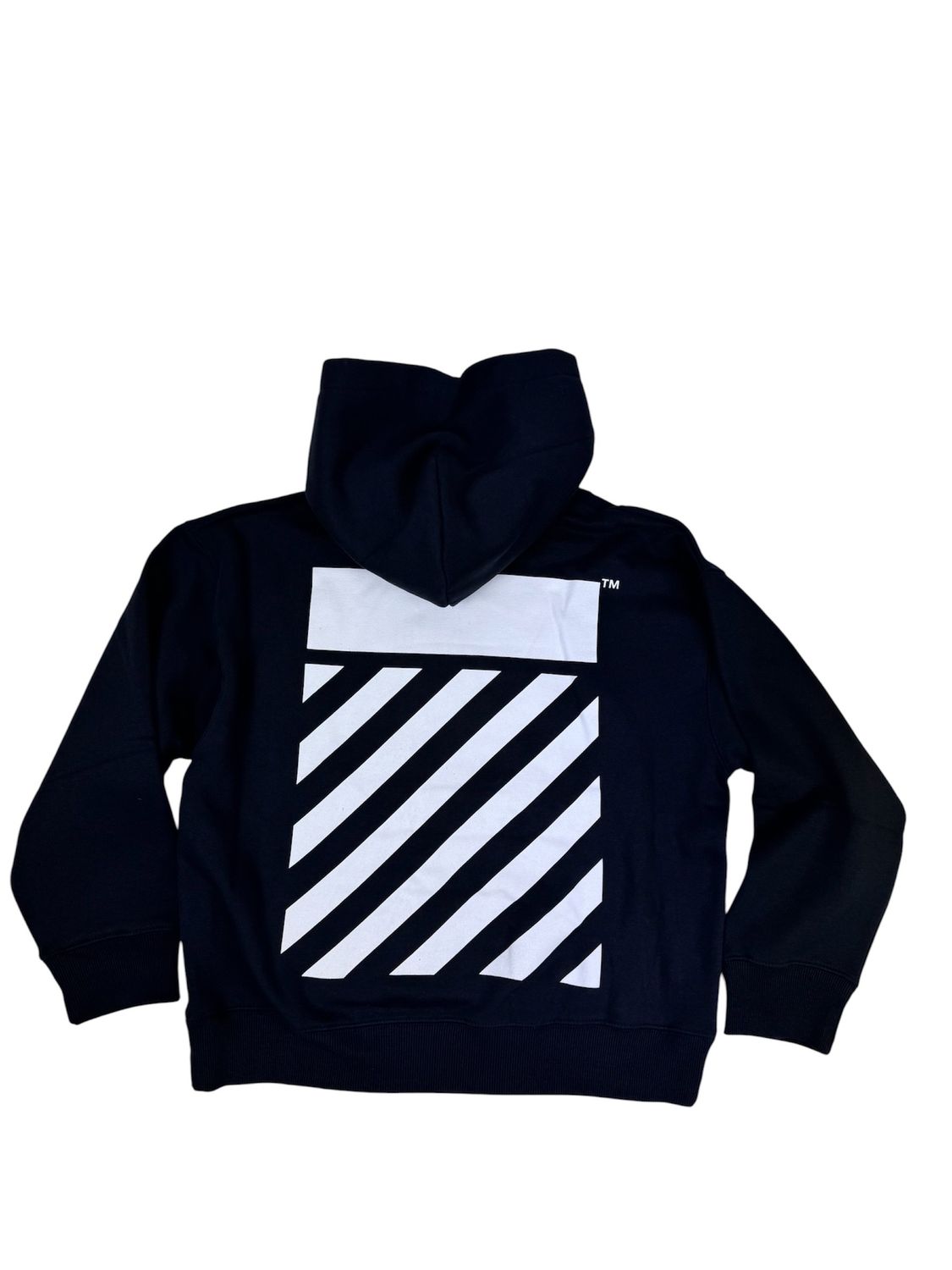 Lab OFF WHITE Core Diag hoodie zwart