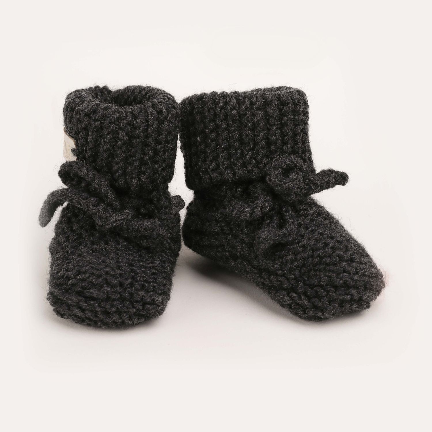 Softie Merino slofjes antraciet