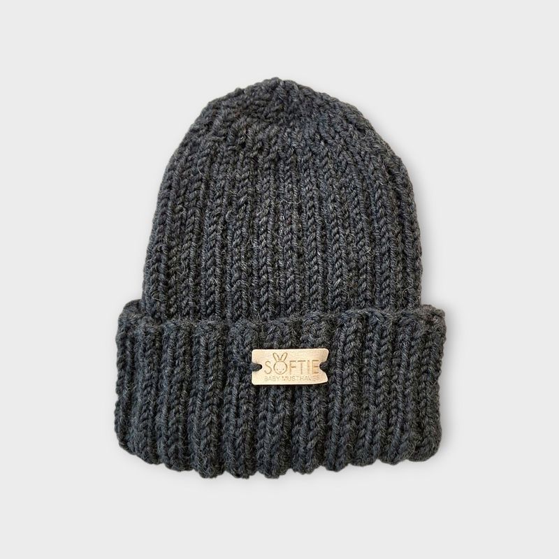 Softie Merino Beanies antraciet