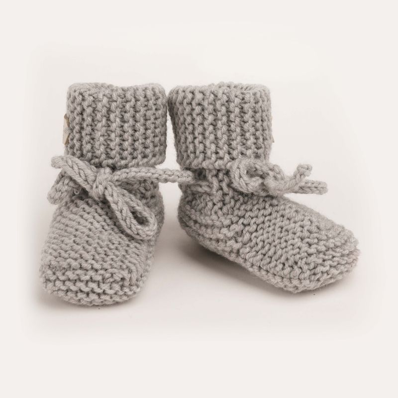 Softie Merino slofjes grijs