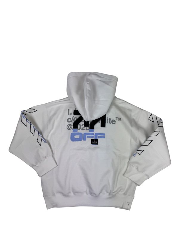 Lab Off- White Diag Hoodie wit