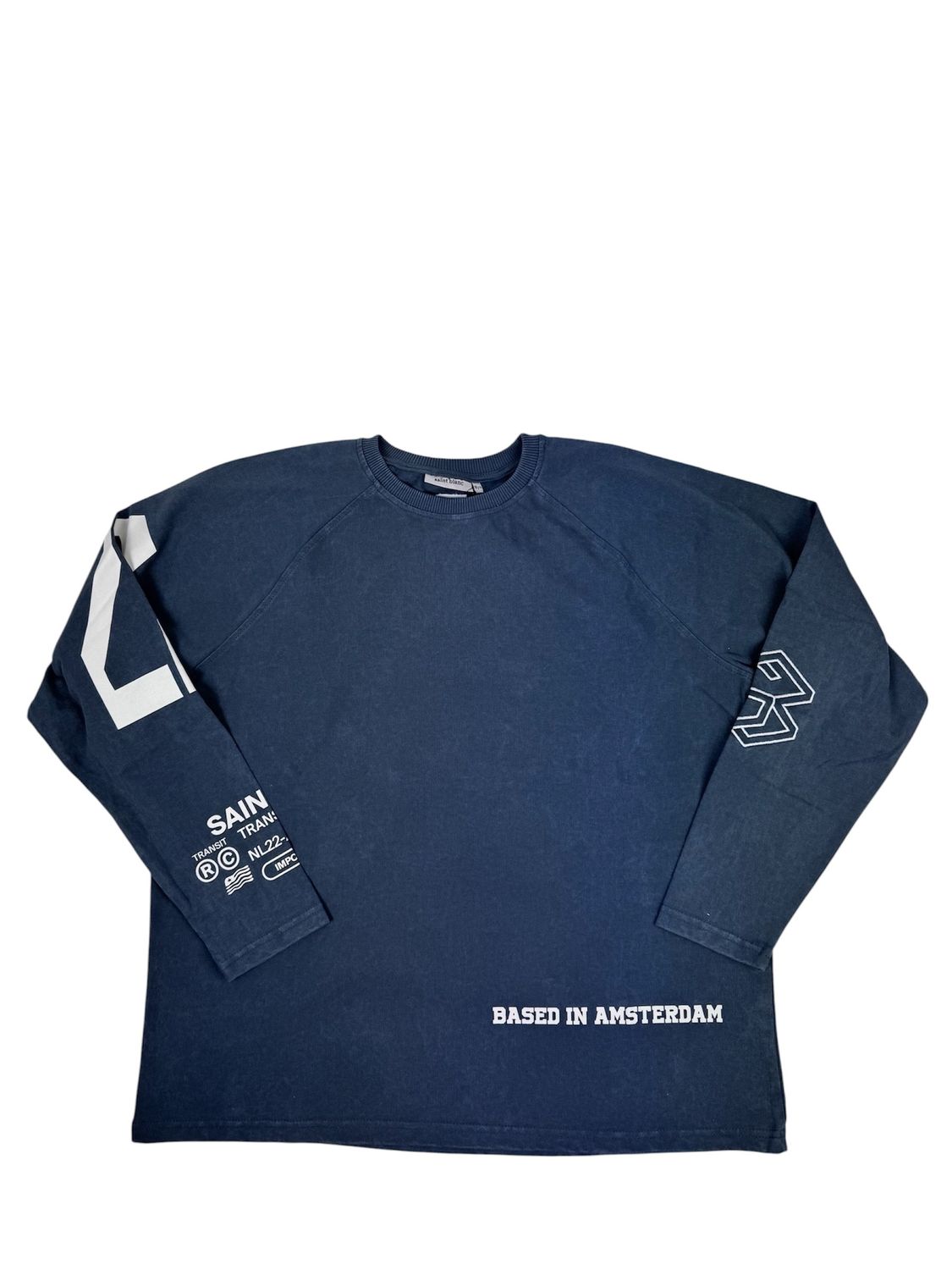 Saint Blanc Multi logo Raglan zwart