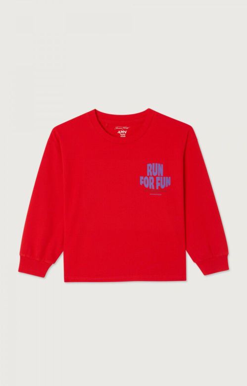 American Vintage Fizvalley longsleeve rood