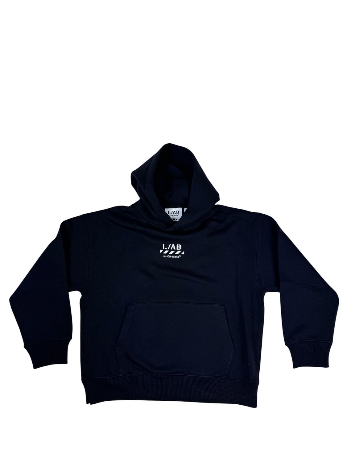 Lab OFF WHITE Core Diag hoodie zwart