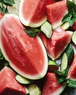 Fresh Organic Watermelon Mint Juice