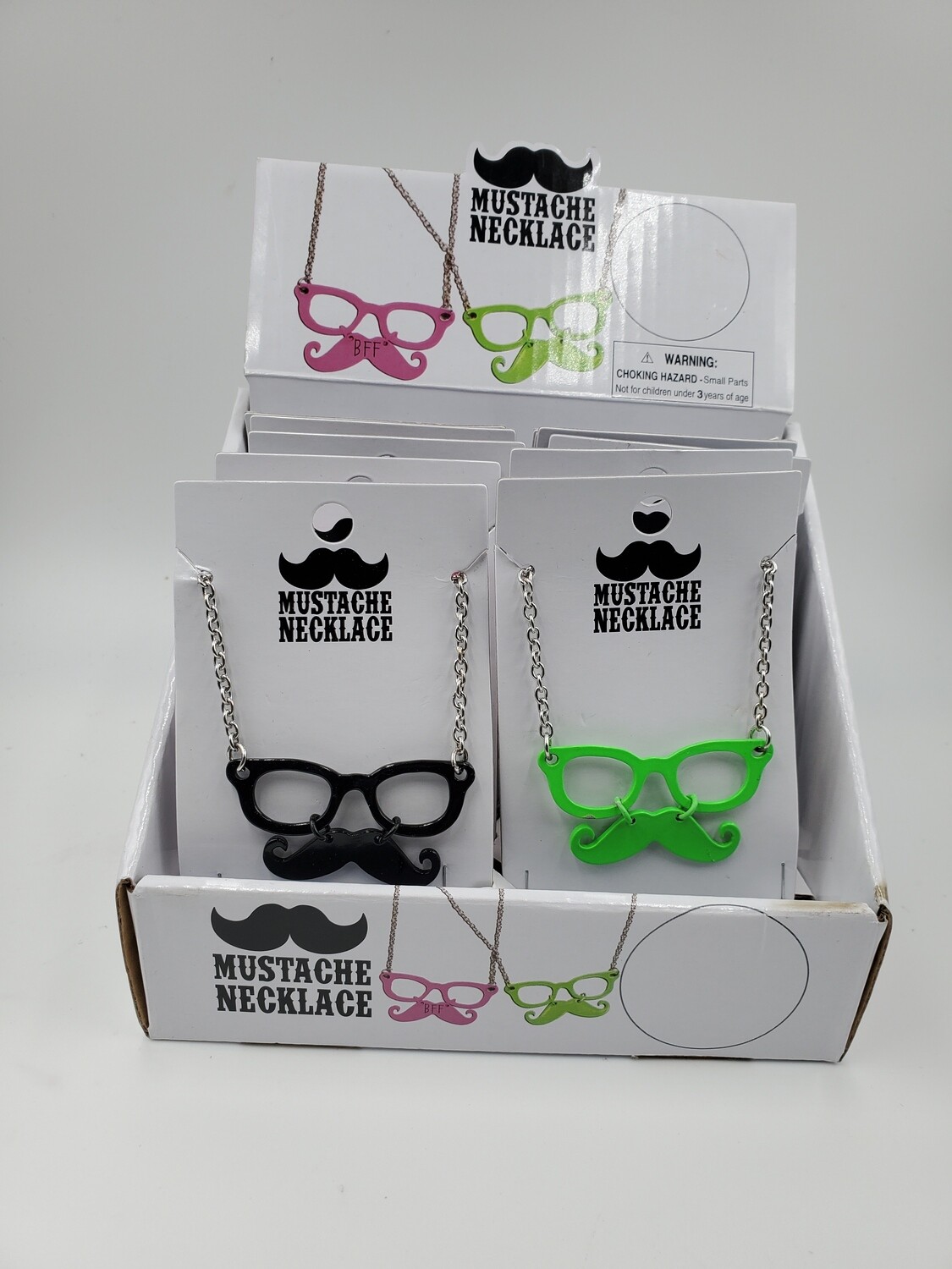 Display: Mustache Necklace (12 pc)