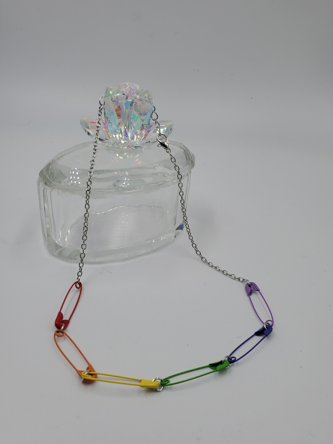 Rainbow 🌈 "Safety Pin" Necklace