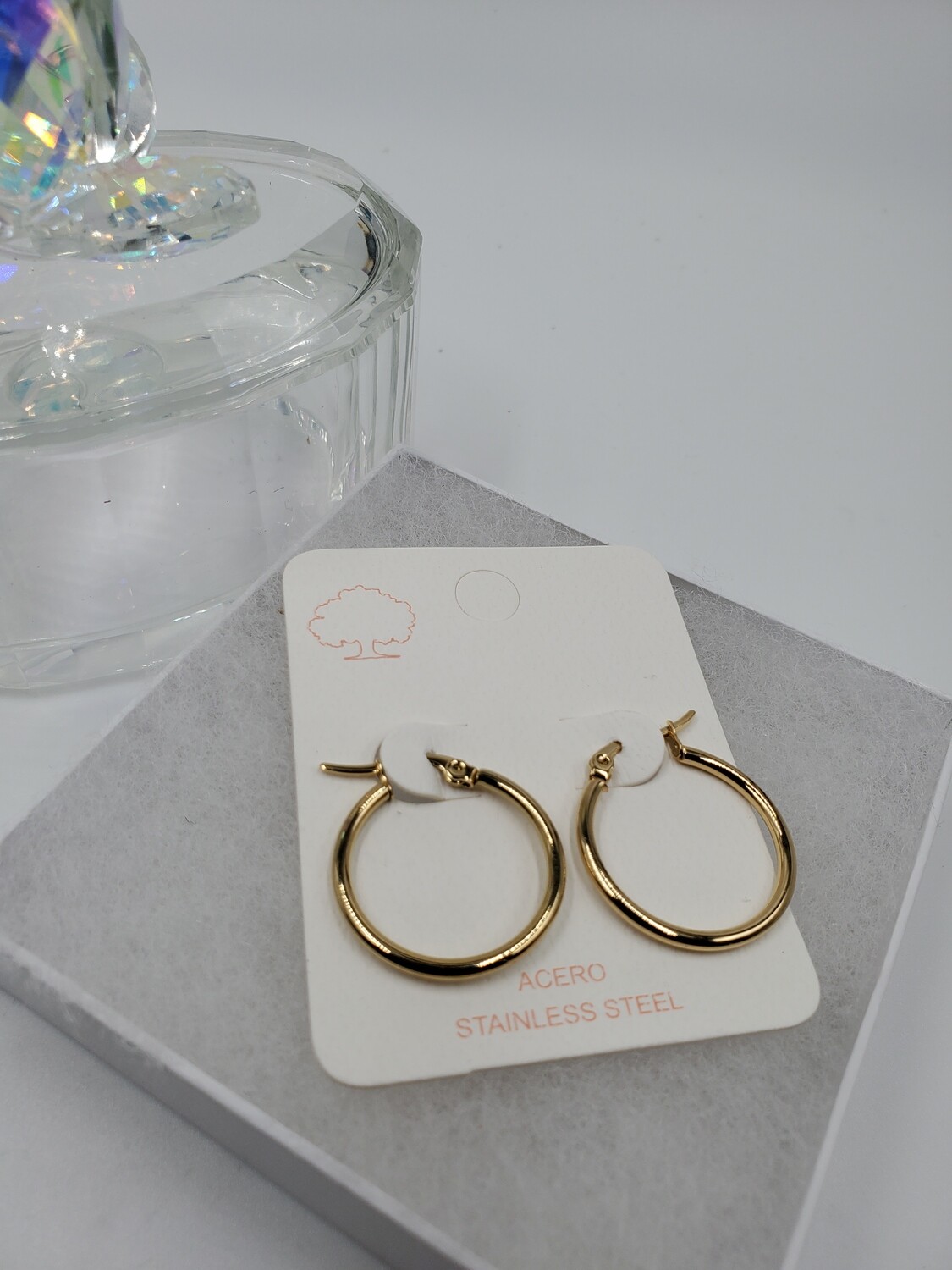 Earrings:Stainless Steel Gold