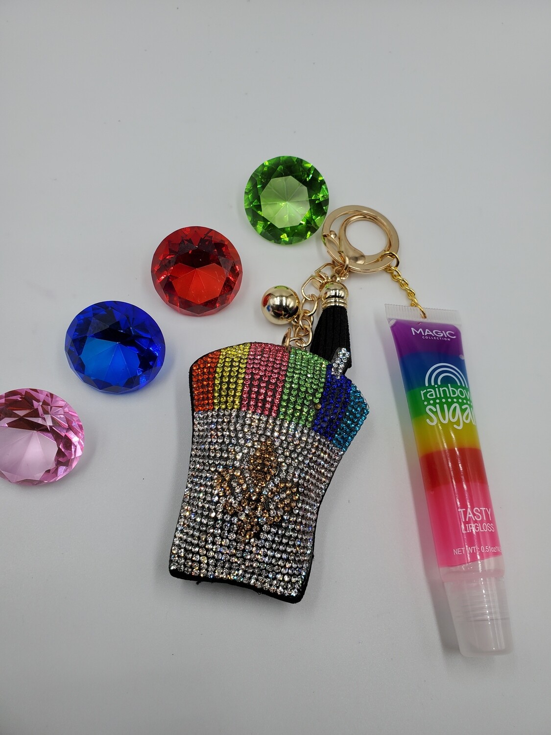 Rainbow 🌈 (Drink) Keychain
