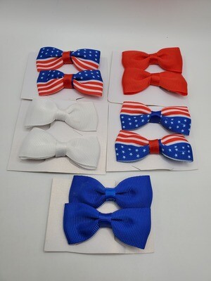 10 pc 4th of July Bows