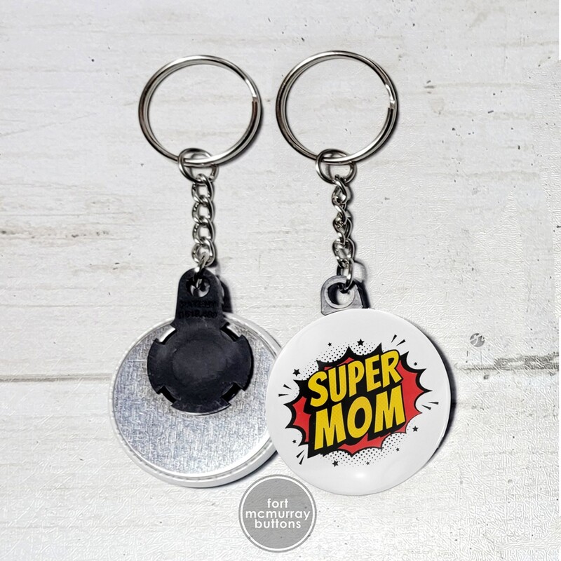 Keychains for Mom, Choose Design: SuperMom