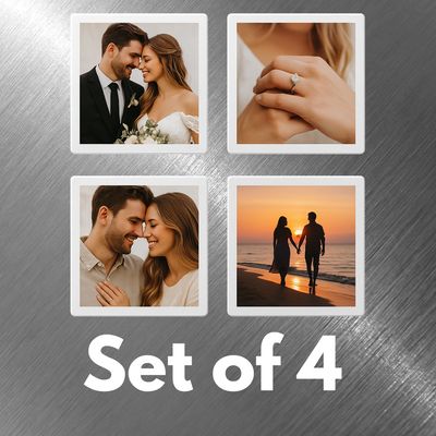 Square Photo Magnet Set – Set of 4 (2.5&quot;)