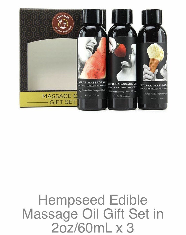 Edible Massage Oil Gift Set