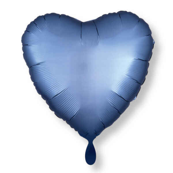 Herz SatinLuxe Stahlblau