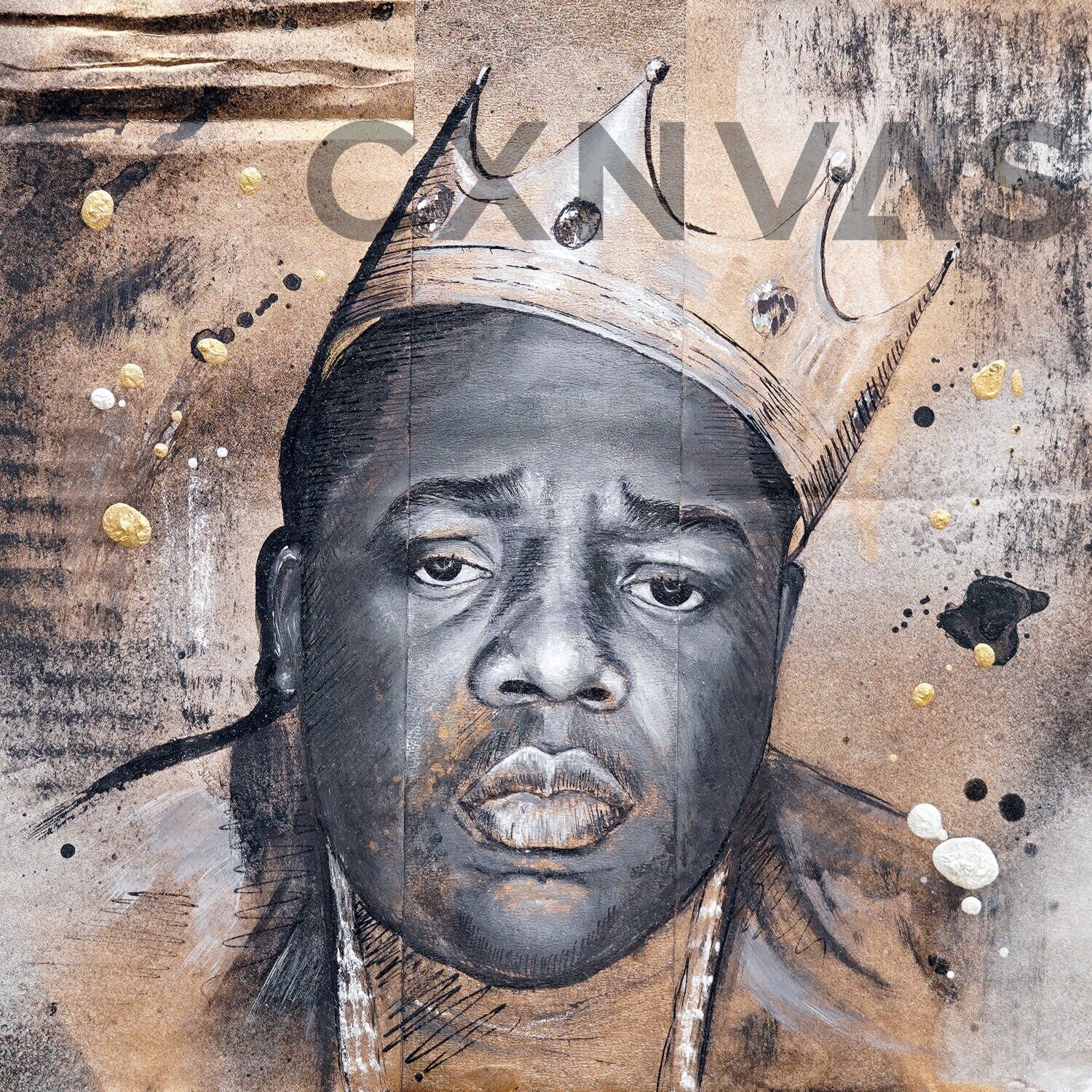 Biggie Smalls- Mix Media Original Art Print