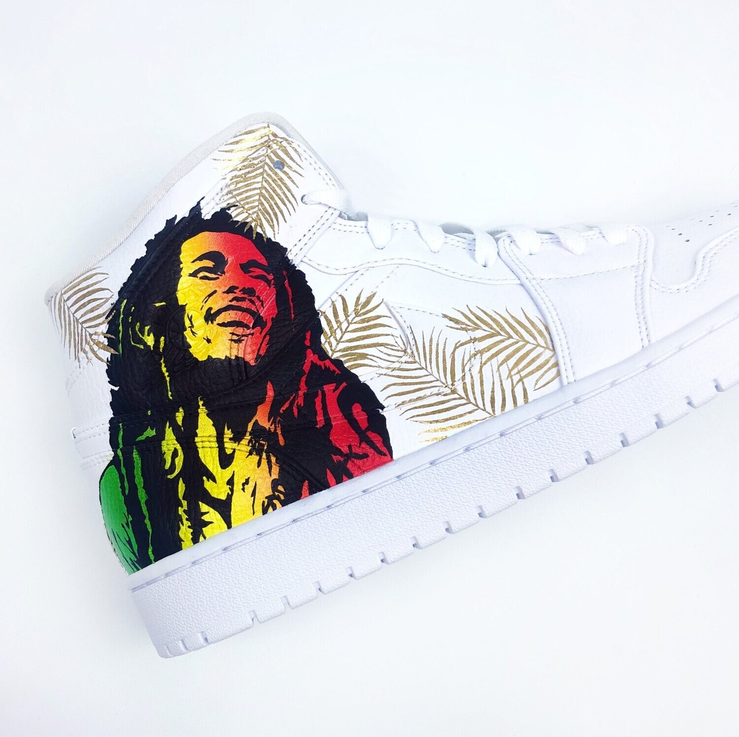 Customised Bob Marley Vibrant Jordans