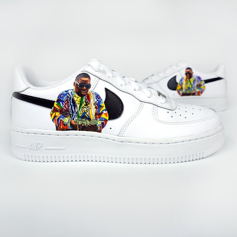 Biggie Smalls Hand Painted Sneakers