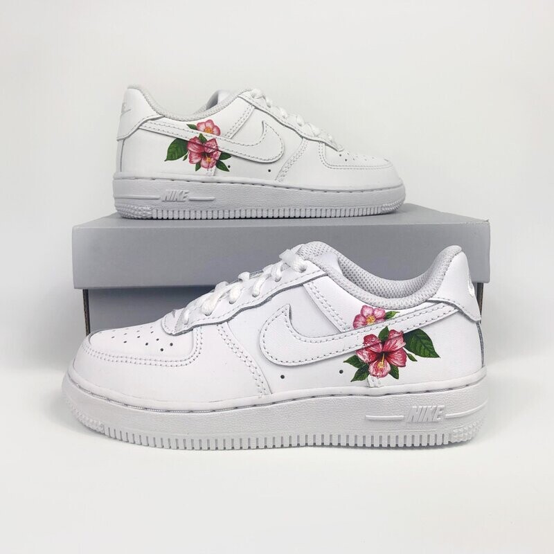 Customised Pink Flower Shoes - Kids