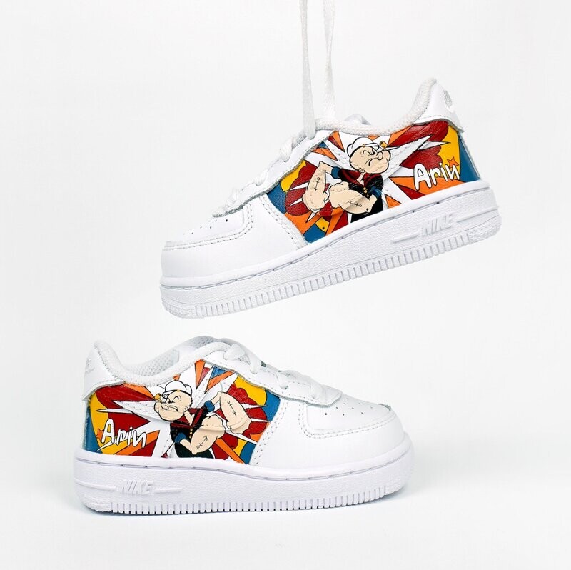 Custom Popeye the Sailor Infant Shoes - Kids