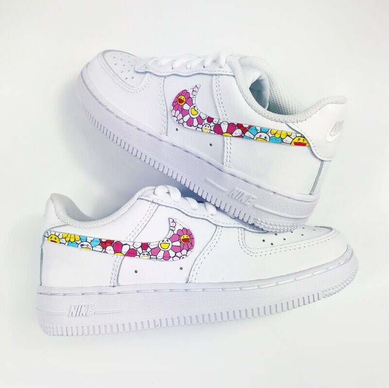 Customised Takashi Murakami Air Force 1 - Kids