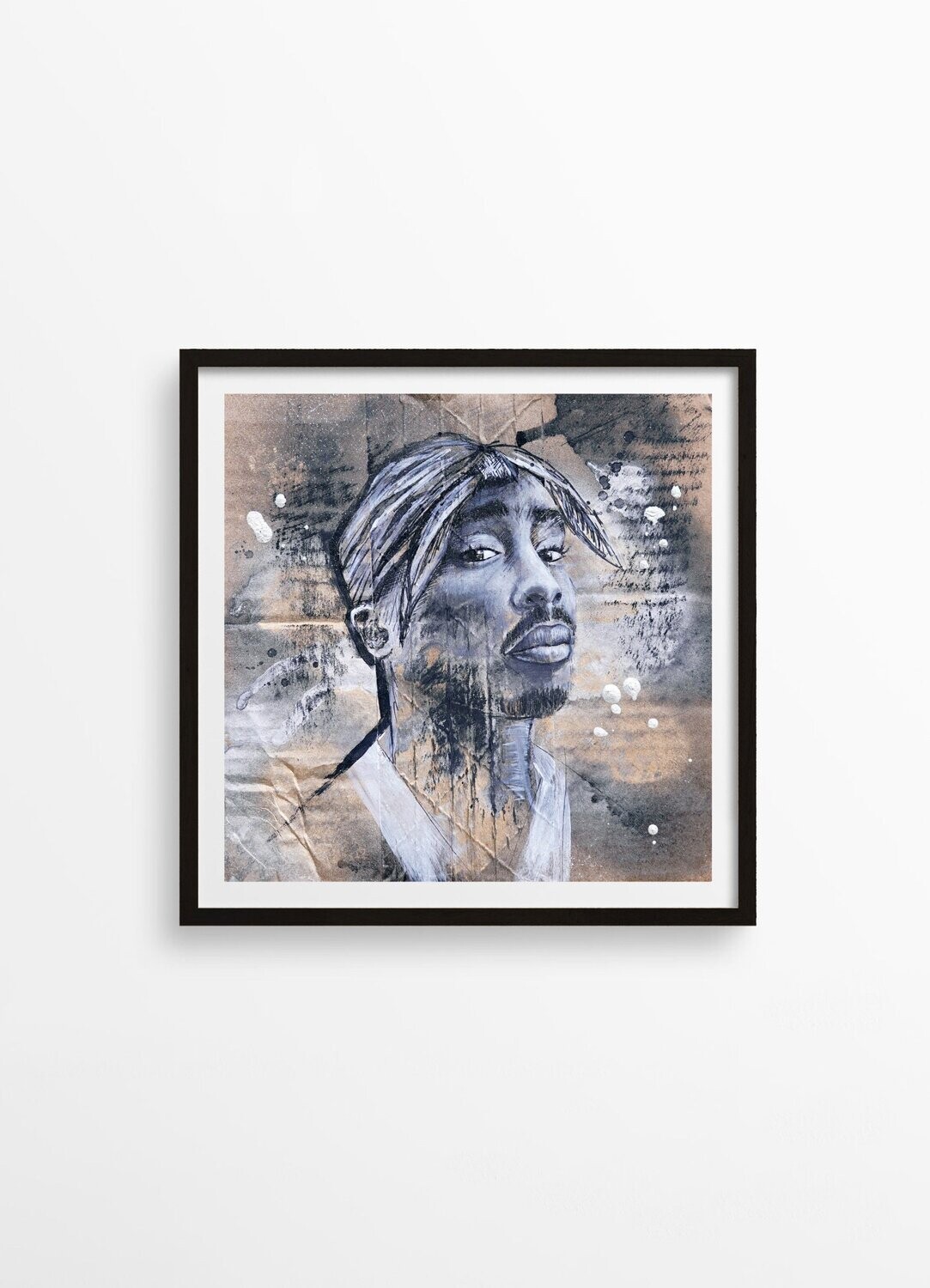 Tupac- Mix Media Original Art Print
