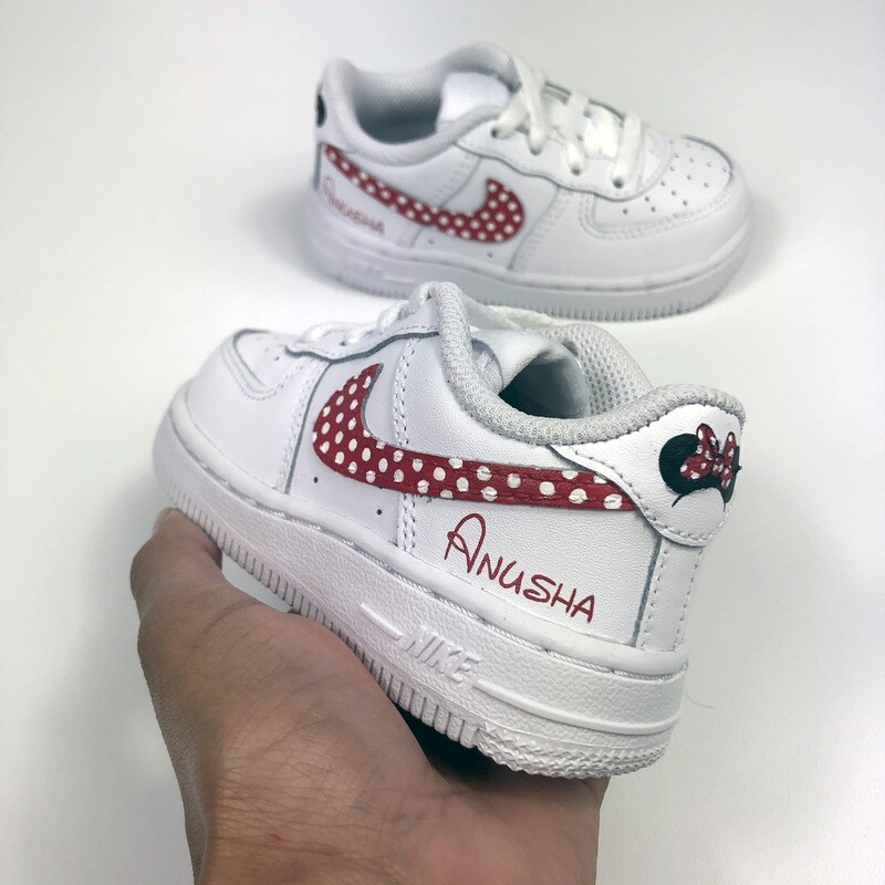 Hand Painted Minnie Mouse Trainers