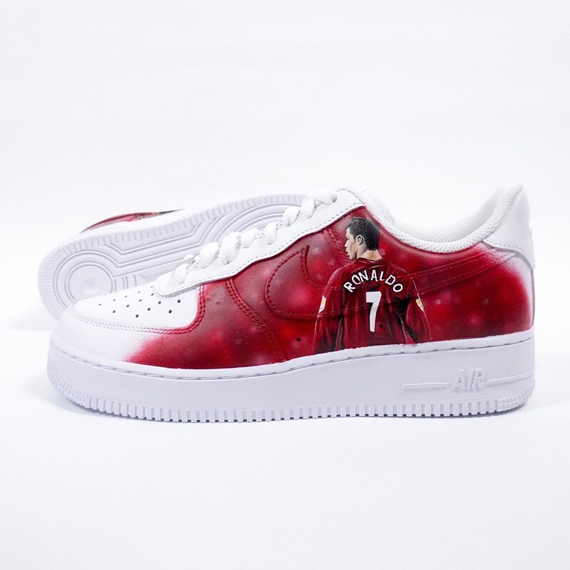 Hand Painted Man U Ronaldo Trainers