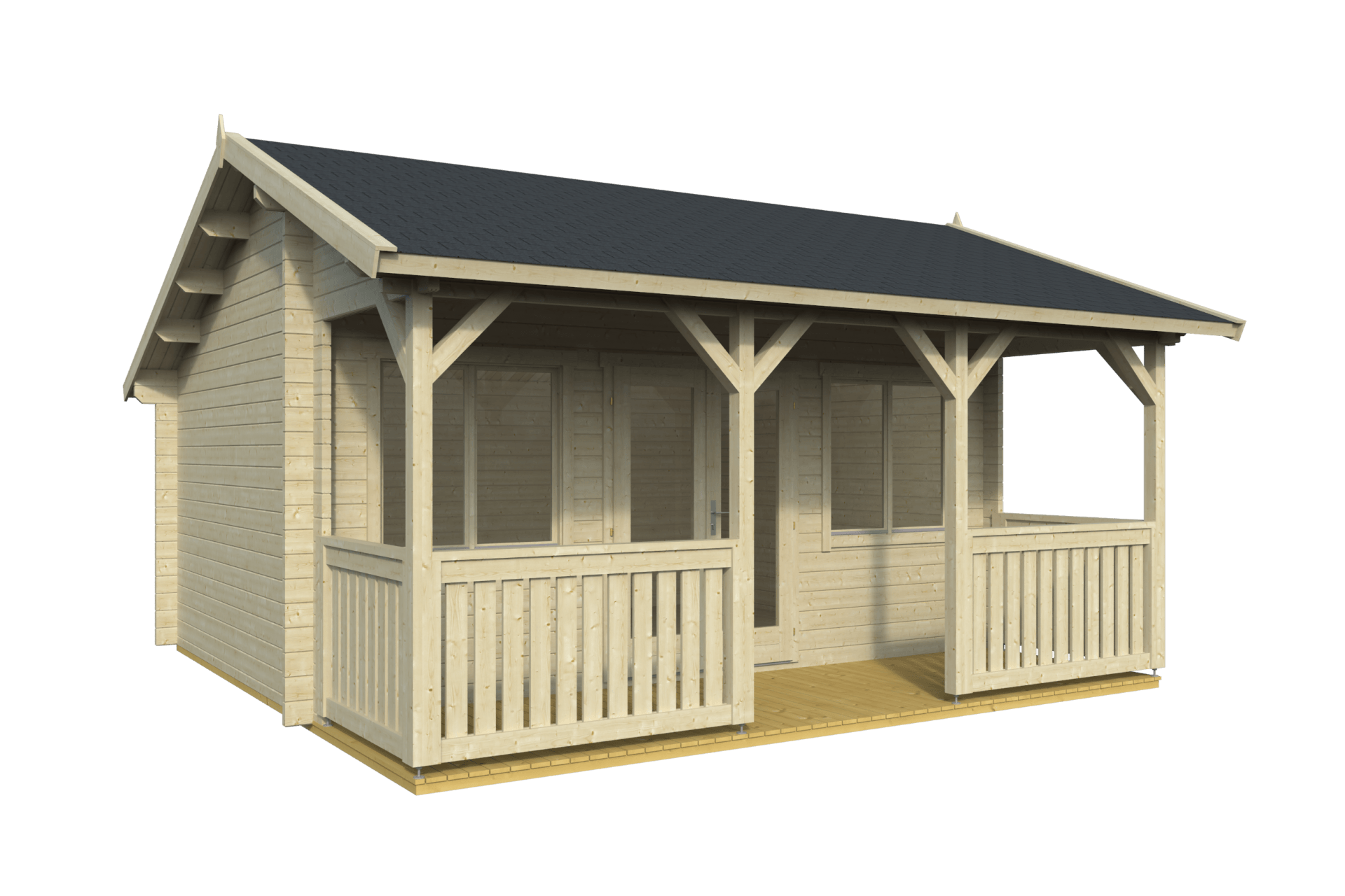 Caroline Log Cabin | 5.2 x 5.2m