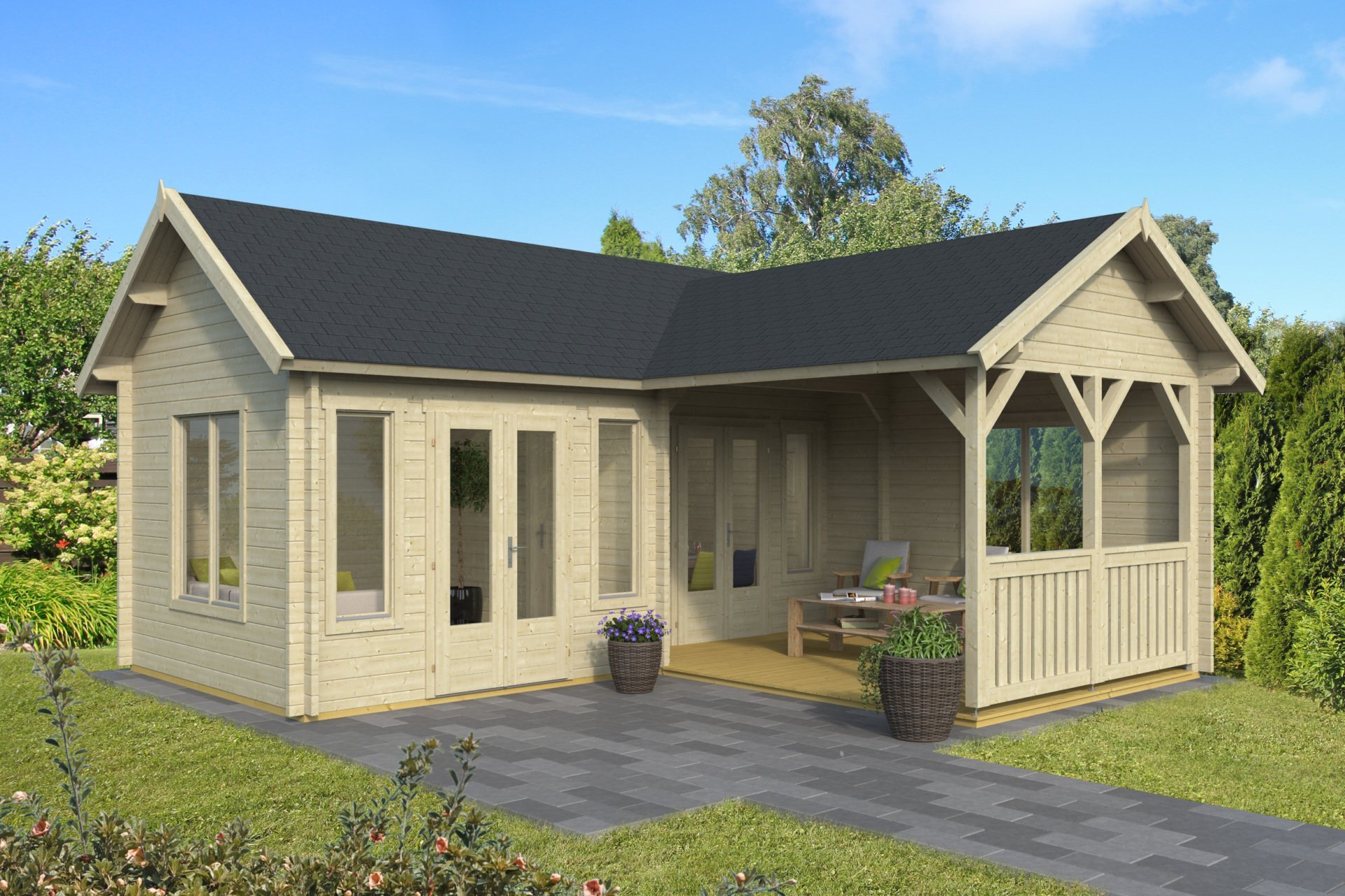 Karl Log Cabin | 6.2 x 8.0m