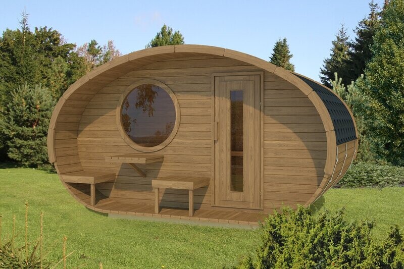 Sauna Mushroom w/ Terrace | 4.0 x 2.4m