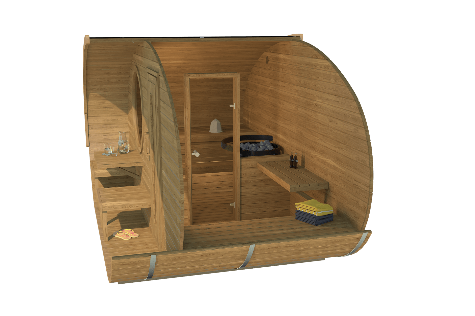 Sauna Mushroom w/ Terrace | 4.0 x 2.4m