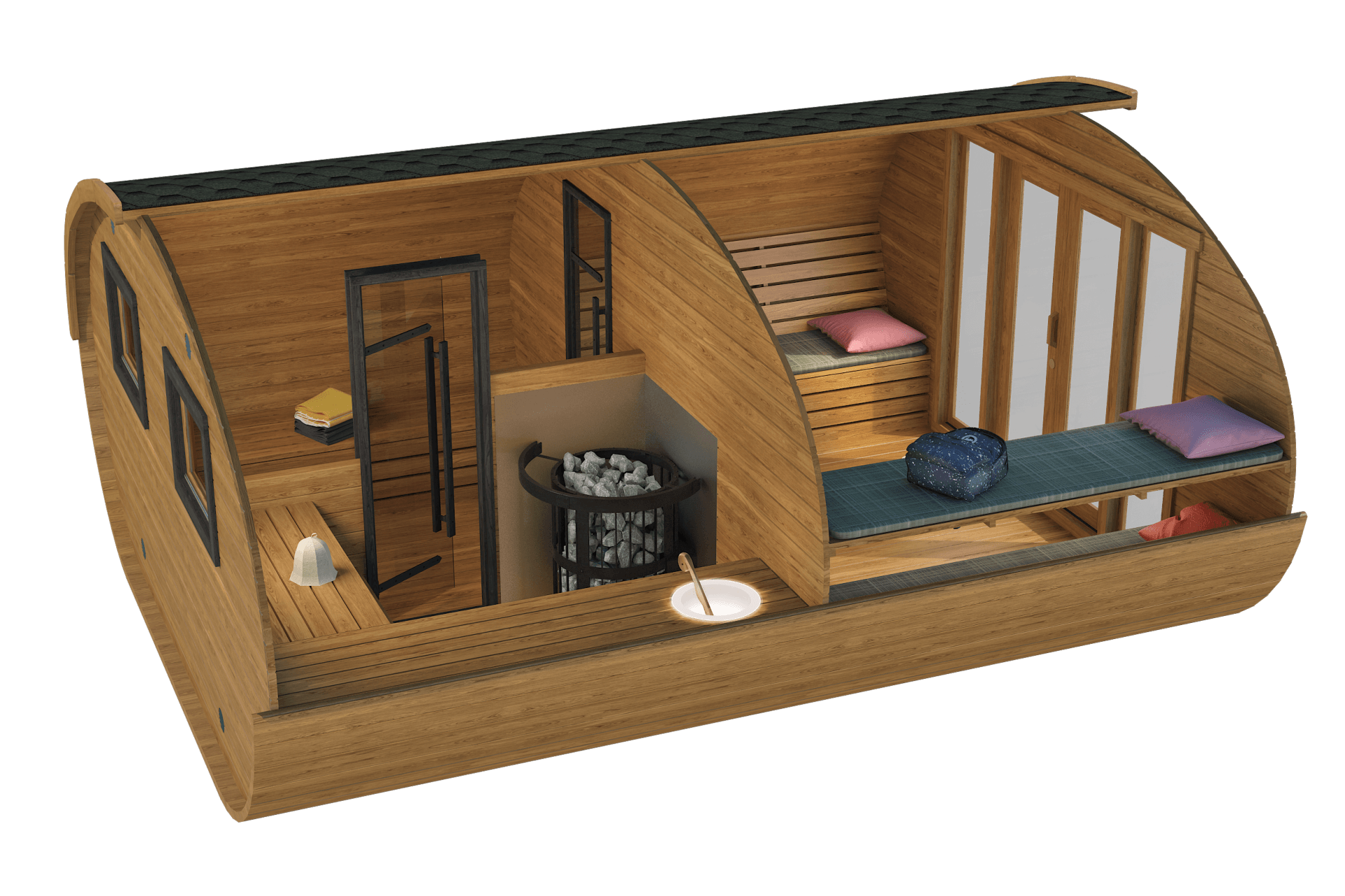 Sauna Mushroom Deluxe | 4.0 x 5.0m