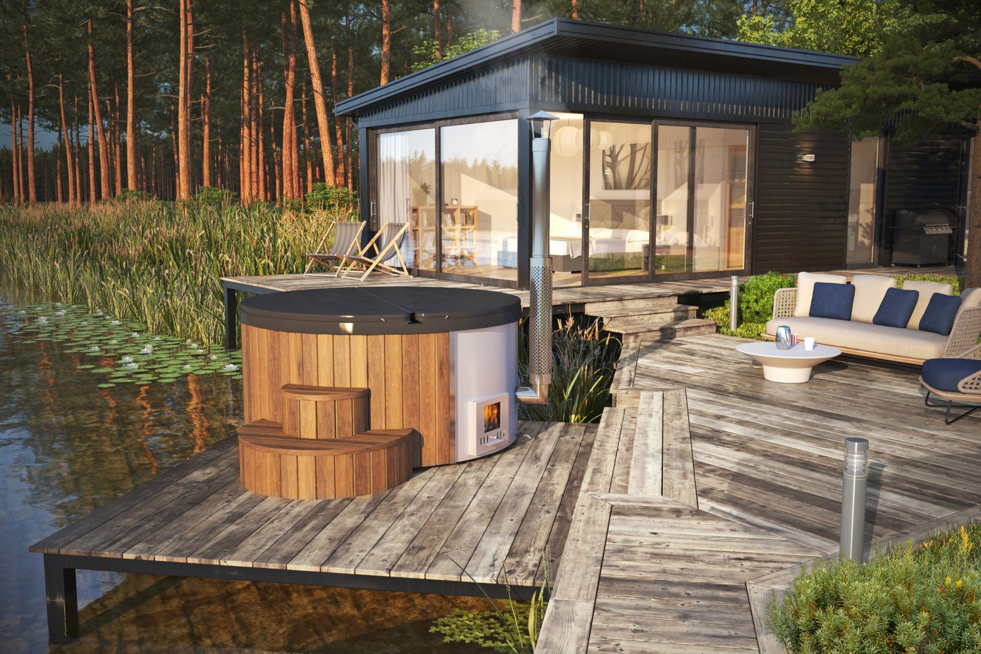 Deluxe Hot Tub 220 Big